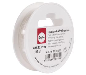Soie naturelle pour enfiler, blanc