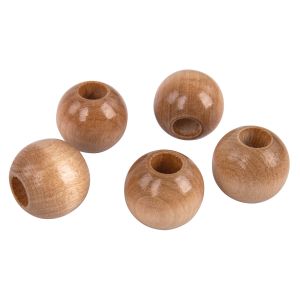 Holzperlen, poliert, 25 mm ø