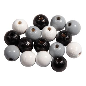 Wooden beads mix FSC 100%, 10mm ø