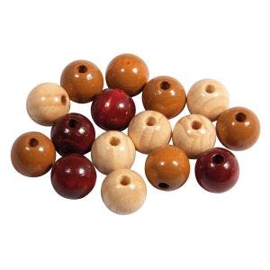 Holz Perlen Mischung FSC 100%, 12mm ø