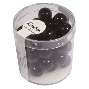 Renaissance glass wax beads, 10mm ø