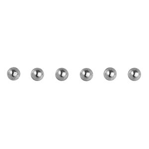 Plastic half beads, self adhesive