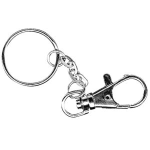 Key-holder w. carabiner, 25mm ø