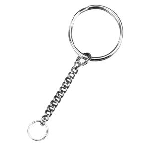 Key ring with element chain, 25mm ø