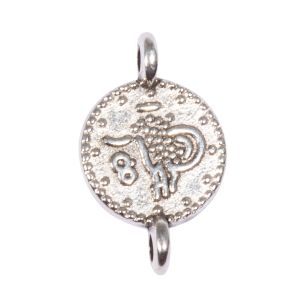 Metallic mini-pendant Coin, 7.3mm ø