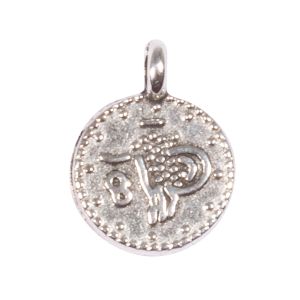 Metallic mini-pendant Coin, 7.3mm ø