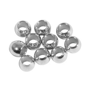 Perle d'espacement en métal, 3x2,5mm ø