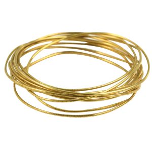 Brass wire, smooth
