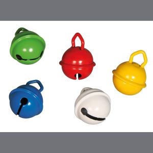Deko-Metallglöckchen bunt, 19mm ø