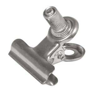 Metal clip with screw