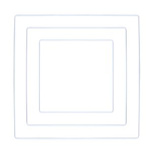 Metal rings Square, assorted