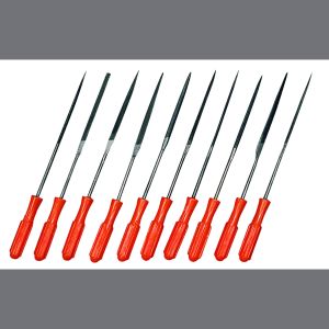 File set with plastic grip, fine