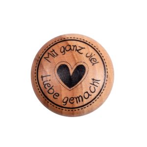 Stempel  Mit Liebe , 3cm ø