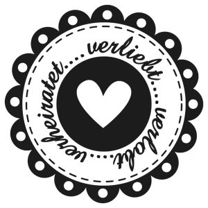 Stempel verliebt..verlobt... , 3cm ø