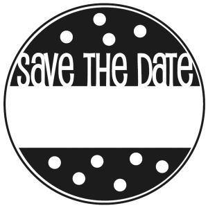 Stempel Save the Date , 3cm ø