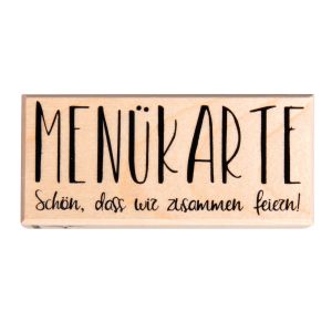 Tampon Menükarte - Schön, dass wir...