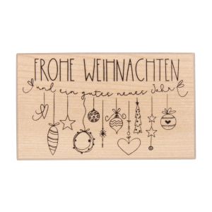Stamp  Frohe Weihnachten  - garland