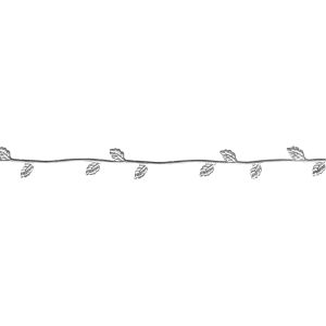 Wachs-Borte, 21 cm