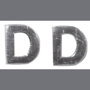 Wachsbuchstaben -D-