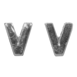 Wachsbuchstaben -V-