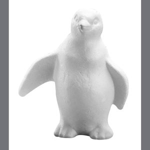 Pingouin en polystyrène, 19 cm