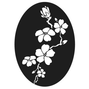 Label Kirschblüte