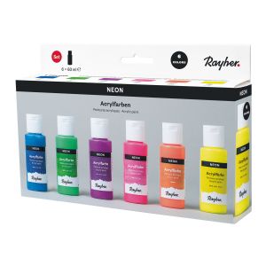 Acrylic paint set Neon