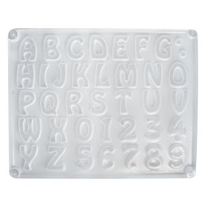 LDPE Gießform: Buchstaben/Zahlen