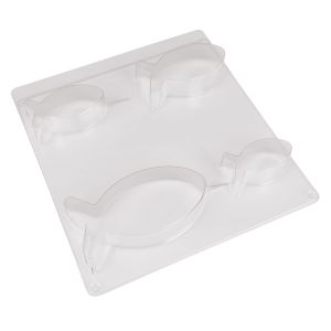 Casting mould: Fishes 4 sizes
