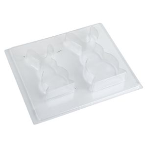 Casting mould: Rabbit family