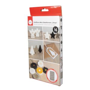 Silicone mould Mini deco shapes Xmas