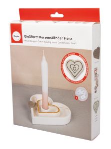 Moule en silicone Bougeoir Coeur