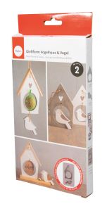 Silikon Gießform Vogelhaus + Vogel