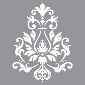 Schablone Brokatmotiv
