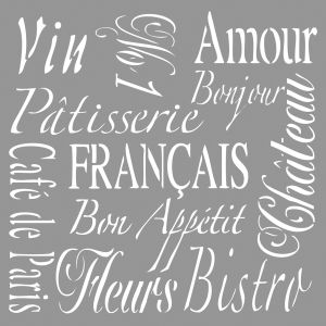 Schablone French Living