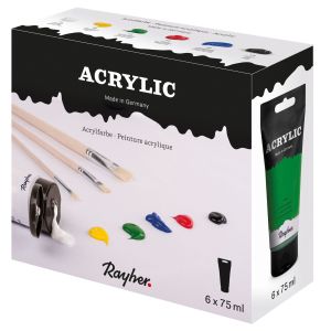Kit acrylique 6 x 75 ml