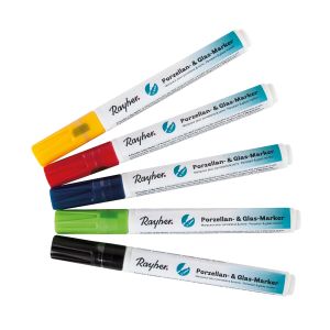 Set of porcelain&glass markers