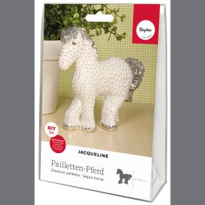 Pailletten Bastelset Pferd Jacqueline