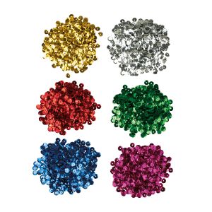 Pailletten-Mix - Basic Farben, 6mm ø