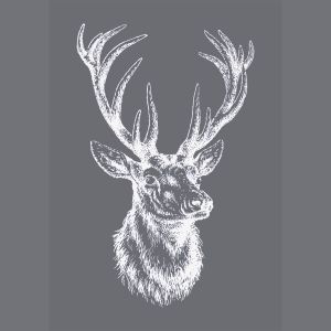 Siebdruck-Schablone Edelhirsch