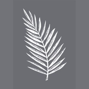 Siebdruck-Schablone Palmenblatt