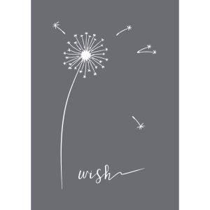 Siebdruck-Schablone Wish A5