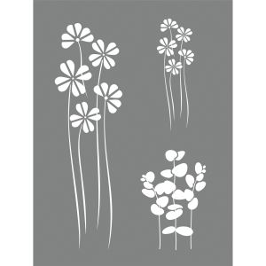 Schablone Flower Mix