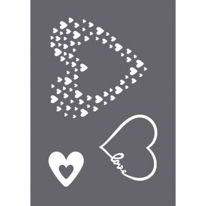Siebdruck-Schablone Love A5