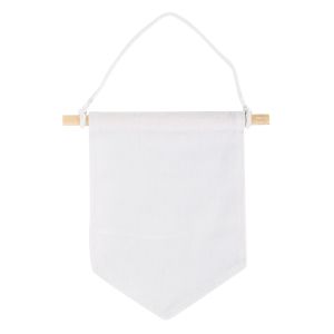 Fabric pennant banner to hang up