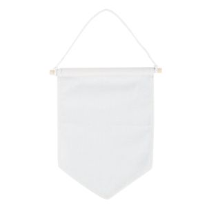 Fabric pennant banner to hang up
