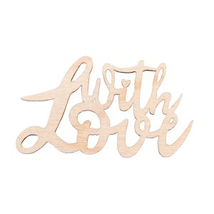 Wood mini word Love , FSC Mix Credit
