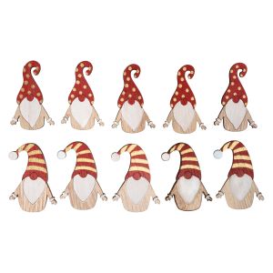 Miniaures en bois Lutin de Noël