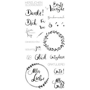 Clear Stamps - Viele Wünsche
