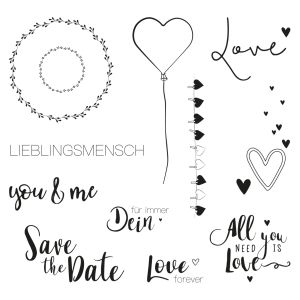 Clear Stamps - Salutations d'amour